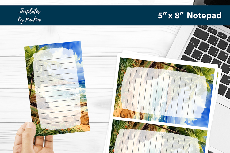 Tropical Beach Theme BuJo Memo Pad