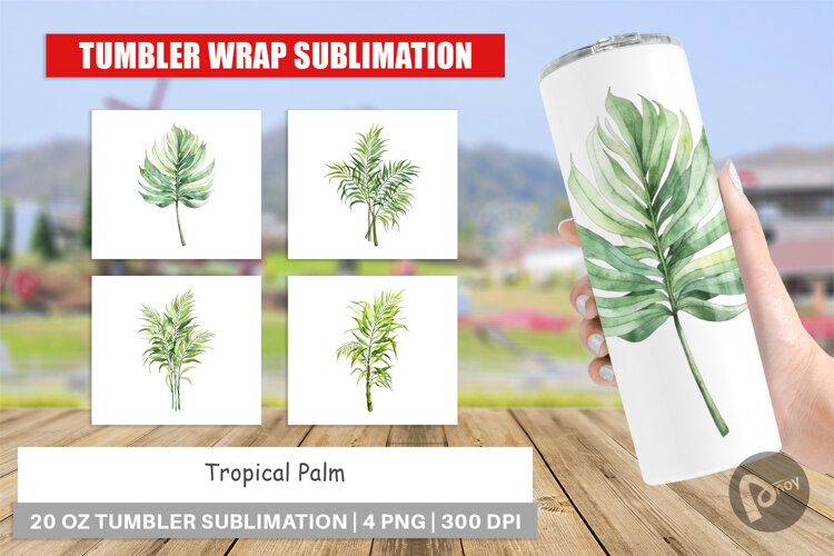 Tumbler Tropical Palms example image 1
