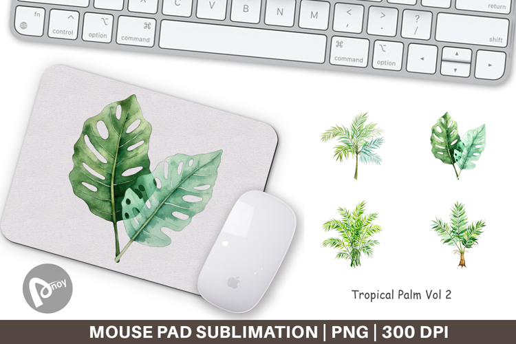 Mouse Pad Tropical Palms