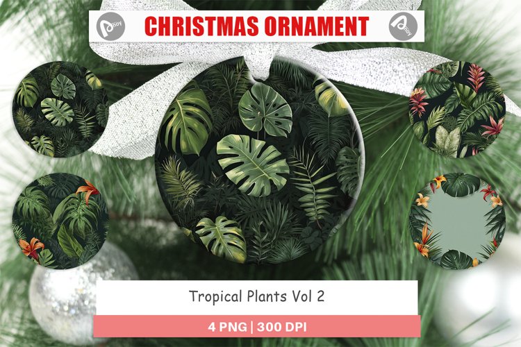 Christmas Ornamen Tropical Plantss