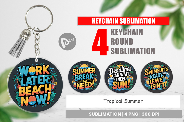 Keychain Tropical Summer