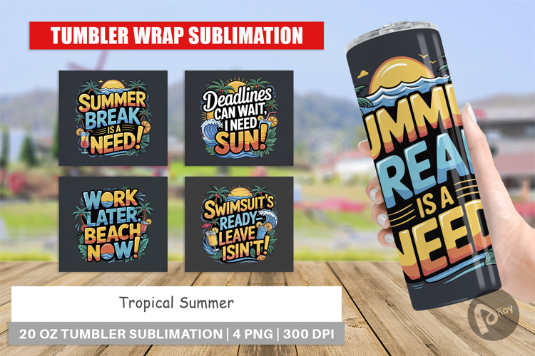Tumbler Tropical Summer