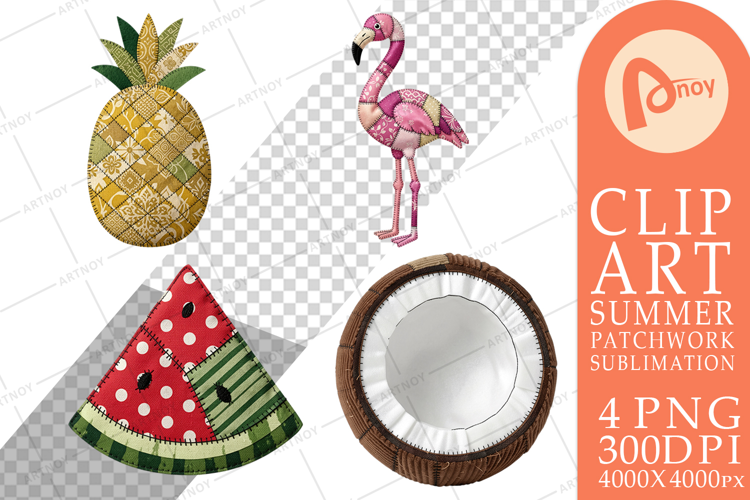 Tropical Summer Patchwork Sublimation