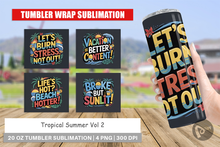 Tumbler Tropical Summer