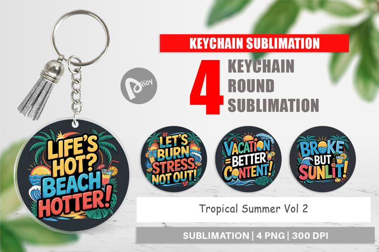 Keychain Tropical Summer