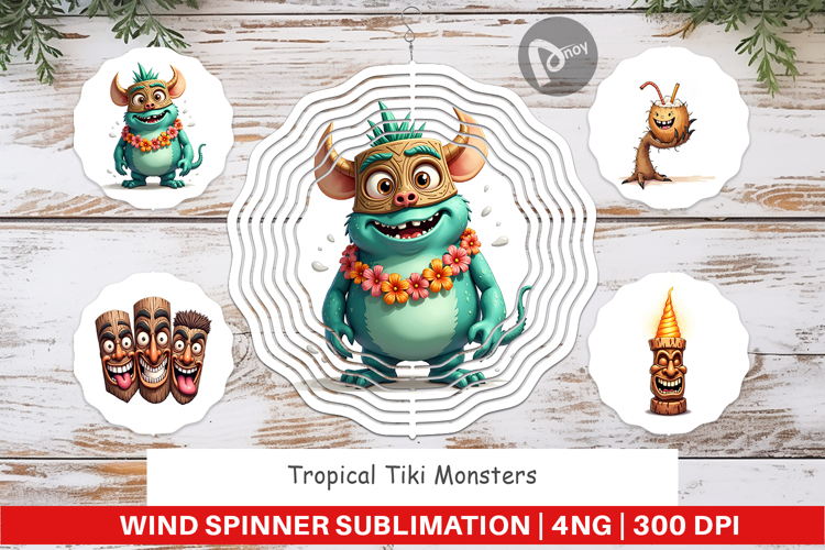 Aloha Spooks Wind Spinner