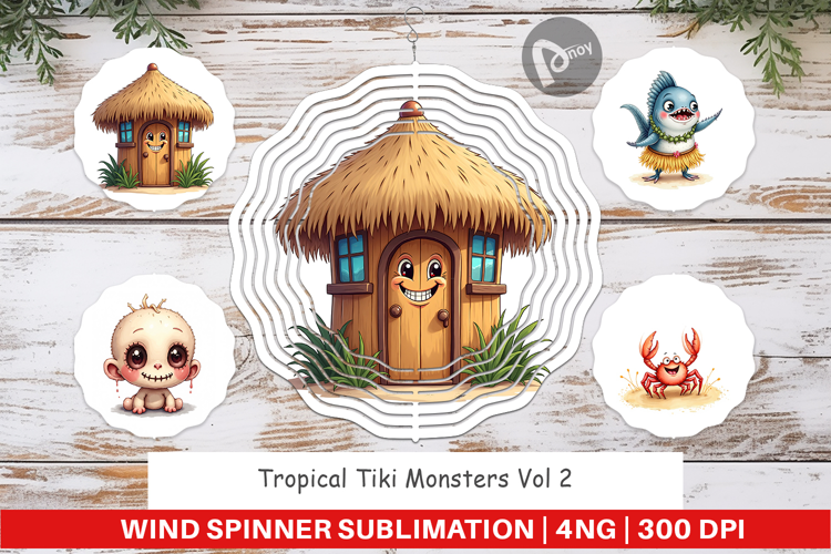 Aloha Spooks Wind Spinner