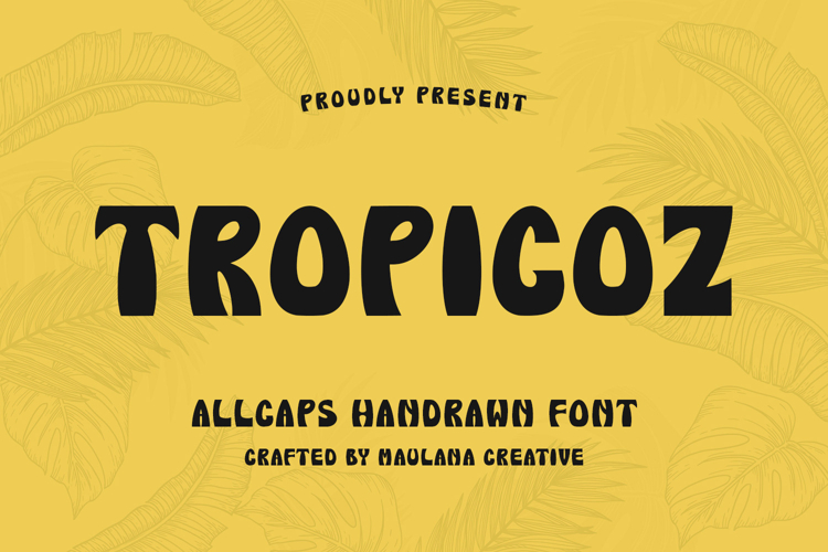 Tropicoz Allcaps Handrawn Font