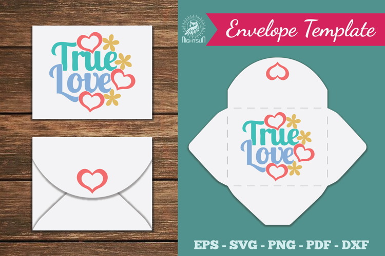 True Love Envelope Template