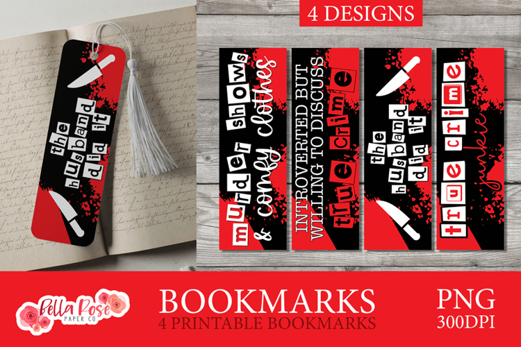 True Crime Junkie | Printable Bookmarks