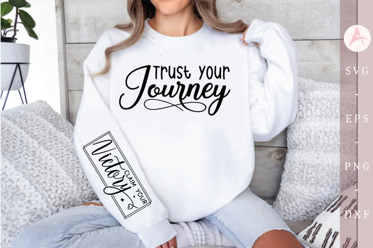 Trust your journey Sleeve SVG example image 1