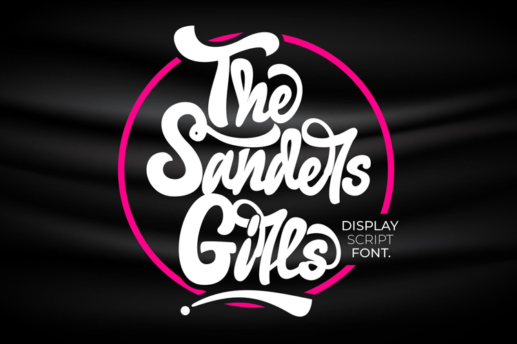 The Sanders Girls - Display Script Font