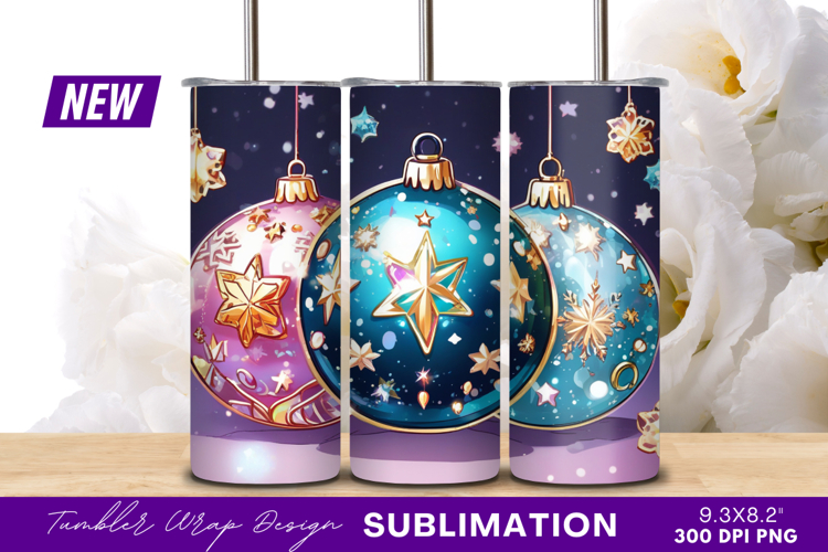 Blue Christmas Ornaments Clipart Image 8