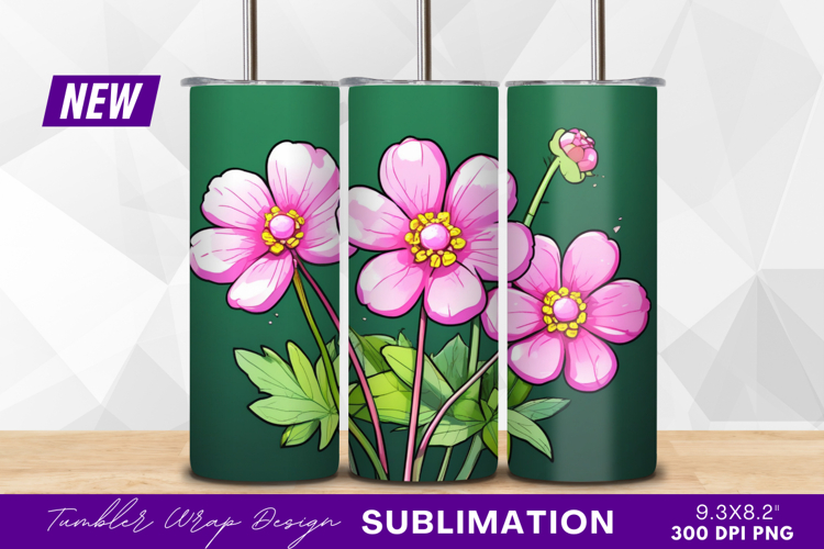 Pink Flowers Clipart Image 8