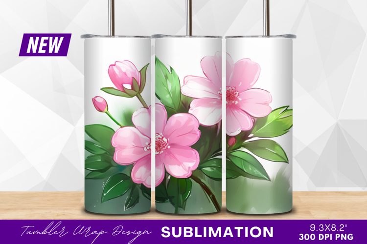 Pink Flowers Clipart Image 24