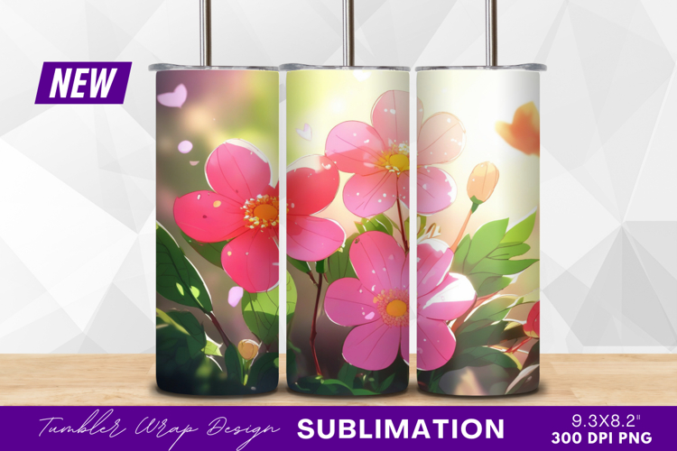 Pink Flowers Clipart Image 15