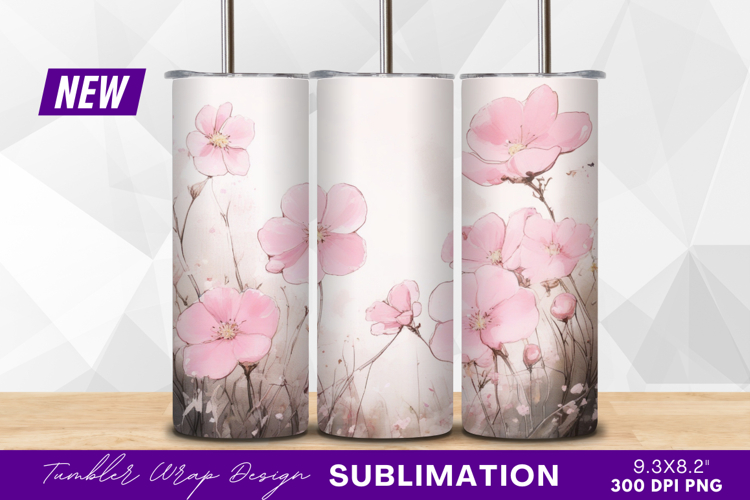 Pink Flowers Clipart Image 22