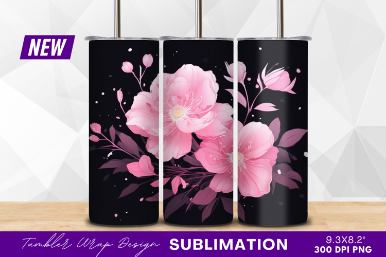 Pink Flowers Clipart Image 20