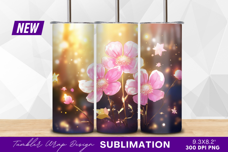 Pink Flowers Clipart Image 16