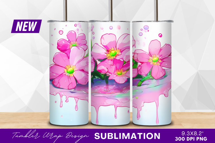 Pink Flowers Clipart Image 15