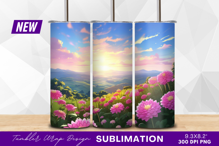 Pink Flowers Clipart Image 14