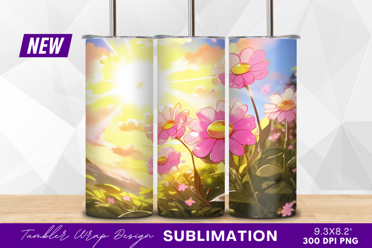 Pink Flowers Clipart Image 9