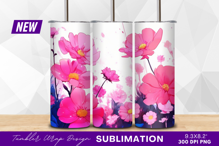 Pink Flowers Clipart Image 18