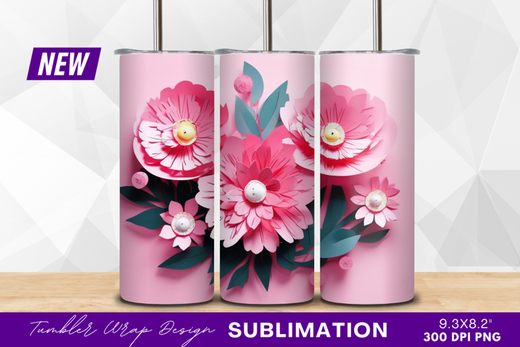 Pink Flowers Clipart Image 7