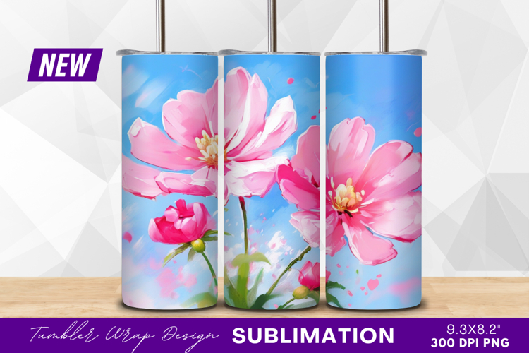 Pink Flowers Clipart Image 6