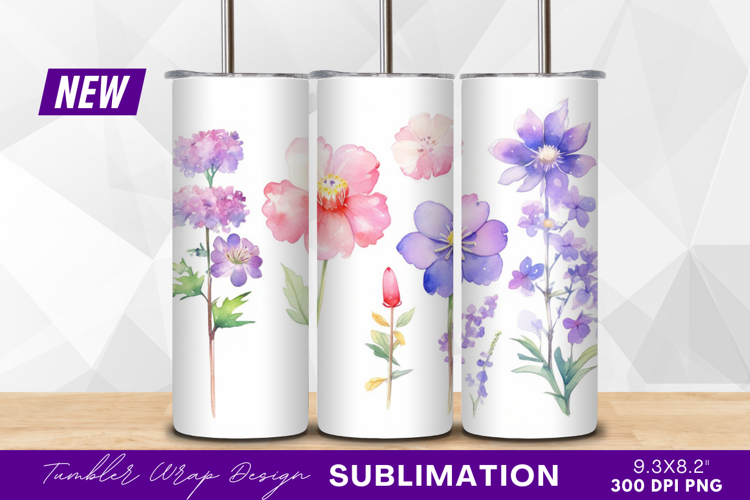 Blue Flowers Clipart Image 11