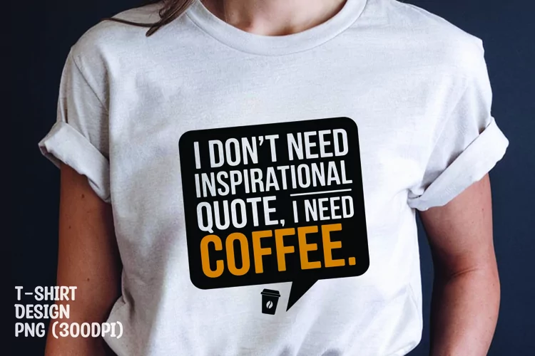 Coffee tshirt sublimation png