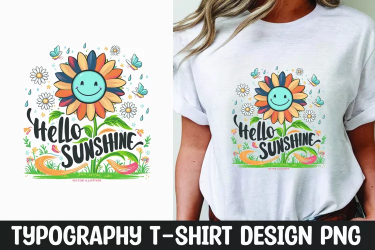 Sunshine quote t-shirt sublimation design