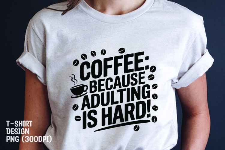 Coffee tshirt sublimation png