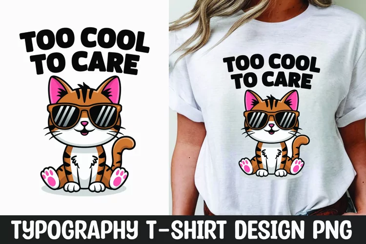 Sarcastic cat quote t-shirt sublimation design