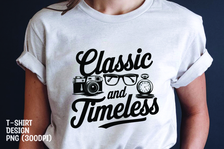 Classic and timeless t-shirt sublimation png example image 1