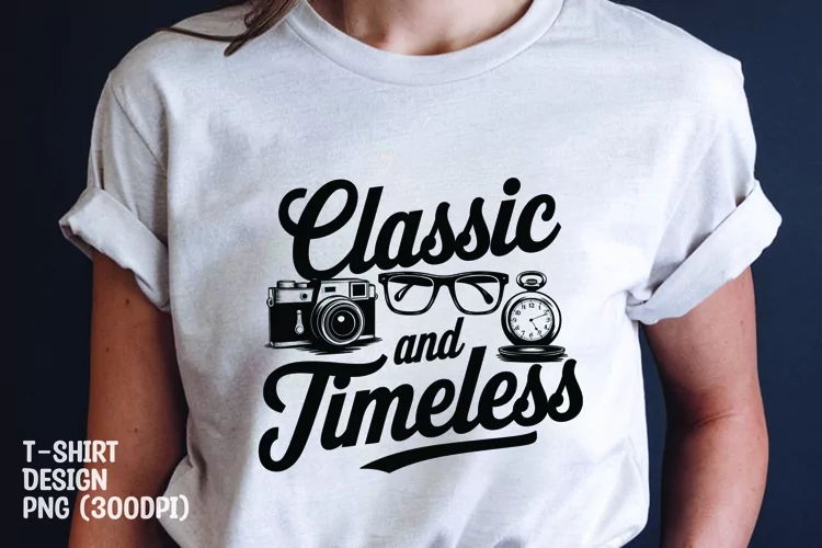 Classic and timeless t-shirt sublimation png
