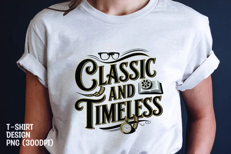 Classic and timeless t-shirt sublimation png