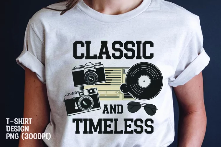 Classic and timeless t-shirt sublimation png