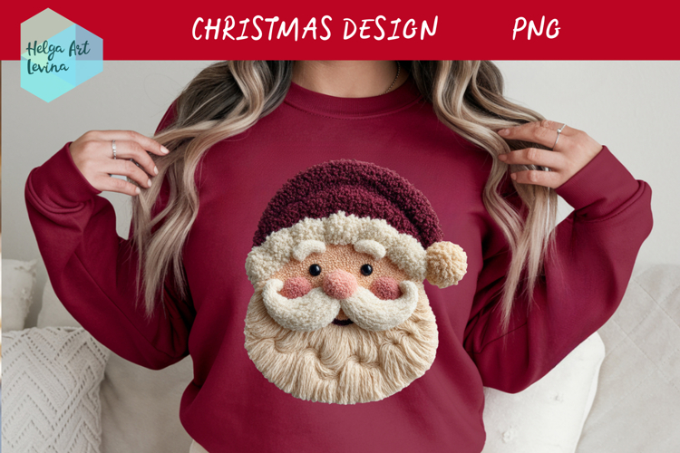 Latch Hook Yarn Christmas Sublimation | T-shirt PNG