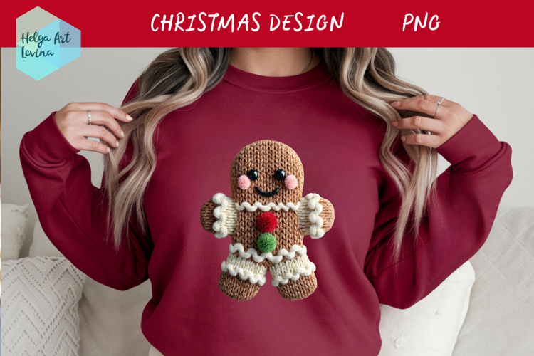 Latch Hook Yarn Christmas Sublimation | T-Shirt PNG