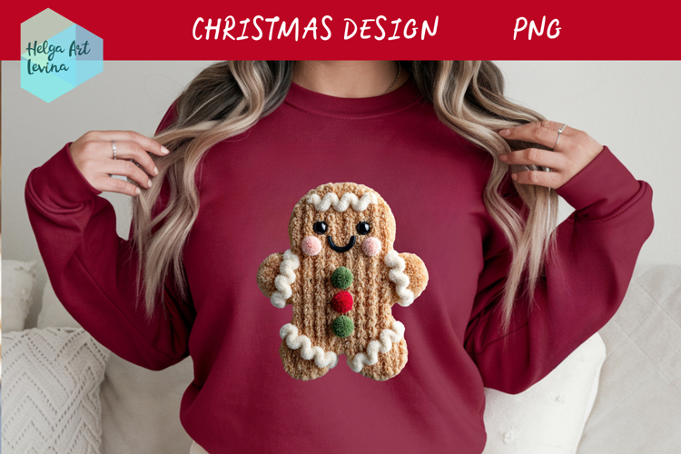 Latch Hook Yarn Christmas Sublimation | T-Shirt PNG