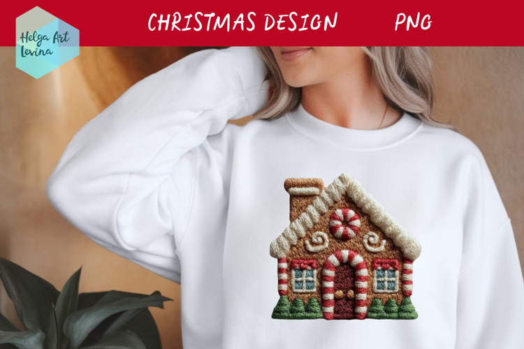 Latch Hook Yarn Christmas Sublimation | T-Shirt PNG