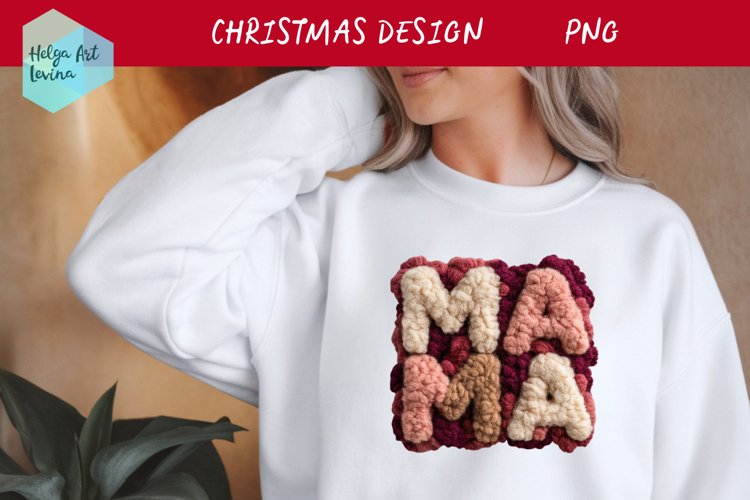 Latch Hook Yarn Christmas| Mama PNG