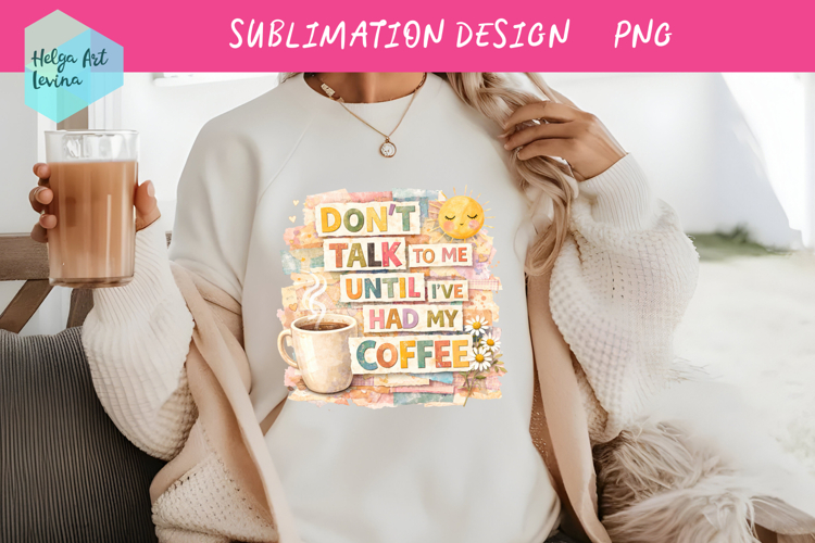 Coffee Mom Life Quote Collage. Clipart PNG