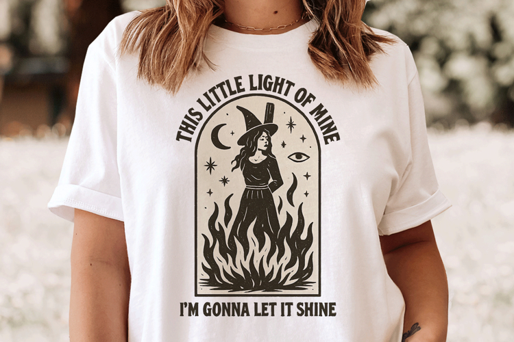 This Little Light of Mine Witchy Design