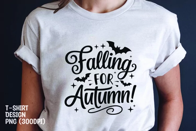 Falling for autumn tshirt sublimation design