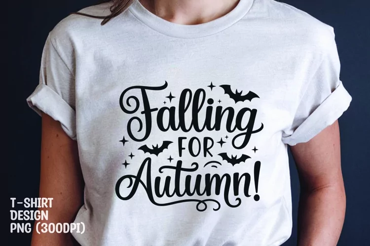 Falling for autumn tshirt sublimation design