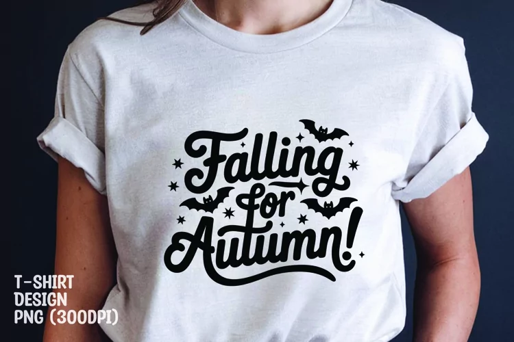 Falling for autumn tshirt sublimation design