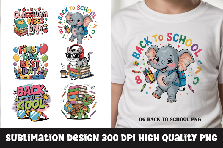 Back to school, funny school quote, clipart PNG