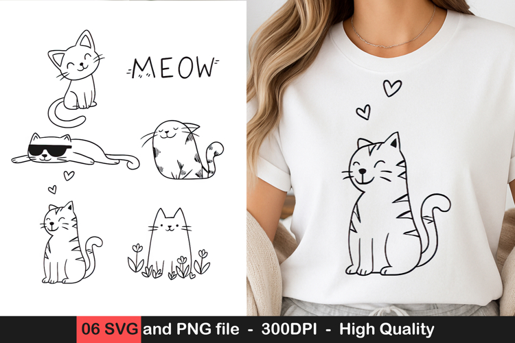 Cat lover svg, cat sublimation for t-shirt and mug